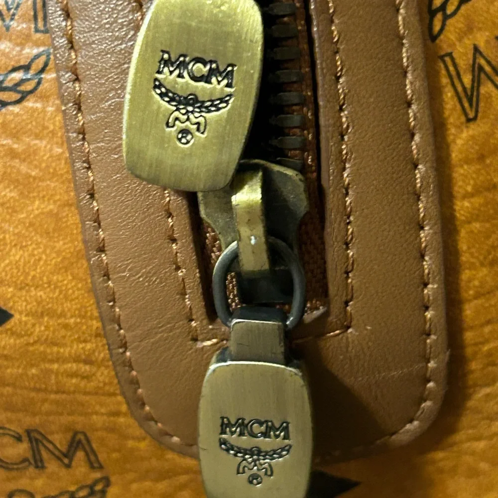 MCM Visetos Cognac Handbag - Picture 11 of 14